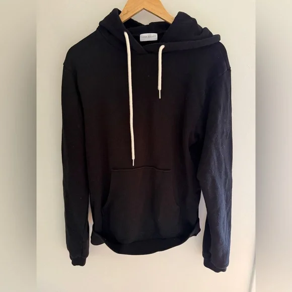 John Elliott Beach 2 Hoodie in Black - Picture 2 of 5